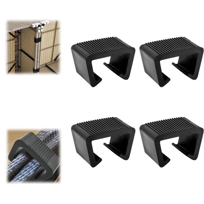Clips De Fixation Pour Meubles De Jardin Connecteurs De Banc Rotin 6 cm Lot De 4 Pour Pieds 5 5-5 8 cm