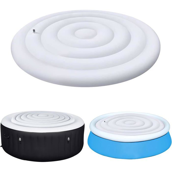 Couverture gonflable pour spa rond de 16 m (52 pi) couvercle à économie dénergie pour spa rond couverture de protection.