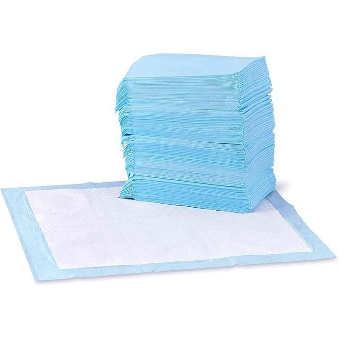 Lot de 100 protections pour déjections canines anti-fuite 5 couches surface à séchage rapide taille classique pour chiens et