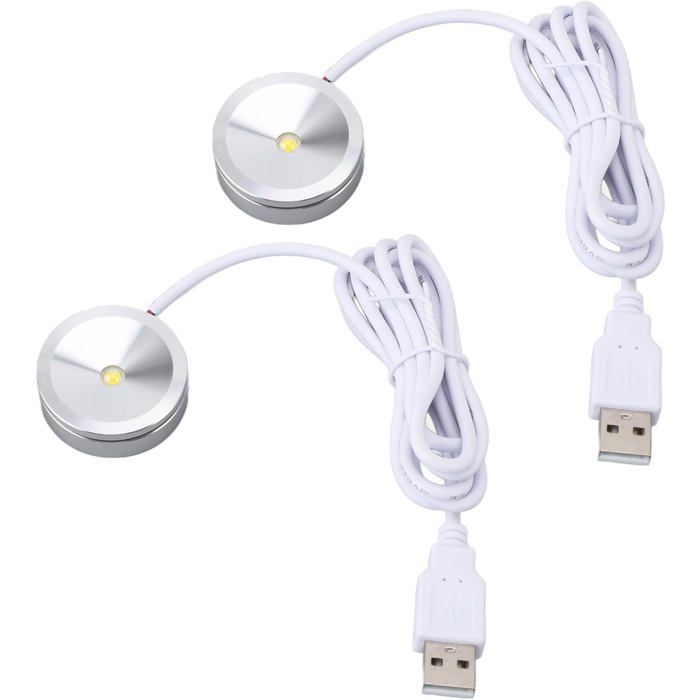 Spots LED Prise USB 5 V Projecteur pour Vitrine de Bijoux Luminaire avec Câble de 12 M Petite Lampe de Lumière c LAMPE A POSER