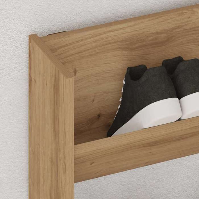 Meuble entree - vidaXL - CHIC - Armoire à chaussures murale chêne artisanal bois dingénierie - 8.5 kg FR776983