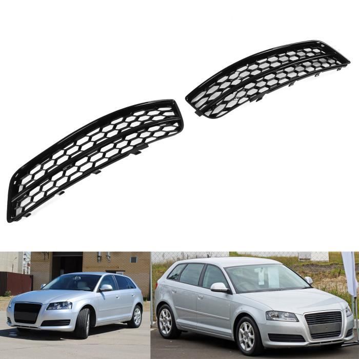 Couvercle de phare antibrouillard Pour Audi Q5 2021 2022 80G807681682 Gauche Droite Pare-chocs Avant Grille Feu Anti-Brouillard Noir Brillant Cache Lampe Anti-Brouillard Avec Trou ACC Calandre de phar