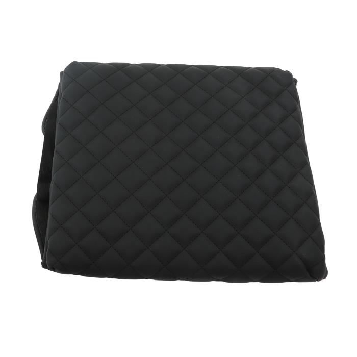 Protecteur D'accoudoir Central Voiture Universel - Coussin Confort Avec Poches, Noir, + Chiffon Microfibre