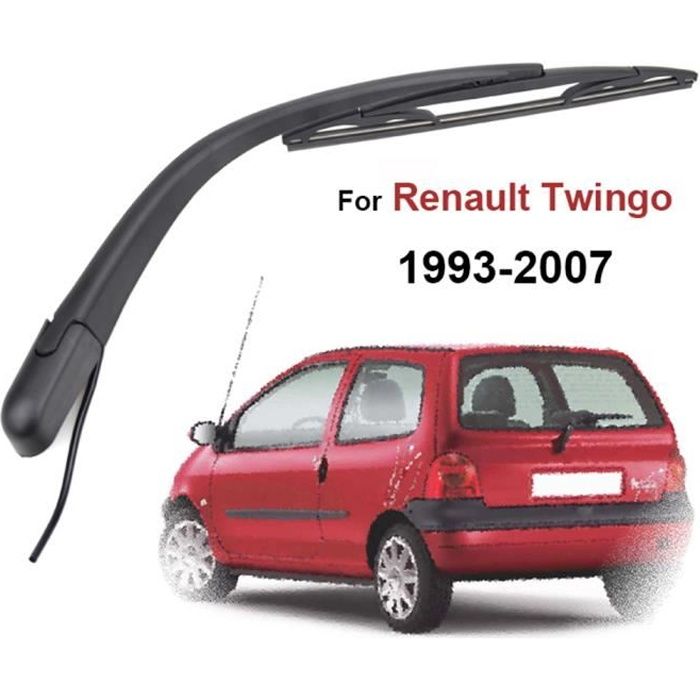 Kit de jeu de bras et de balais d'essuie-glace arrière 12 pour Renault  Twingo MK1 1993-2007 pare-brise lunette arrière - Cdiscount Auto