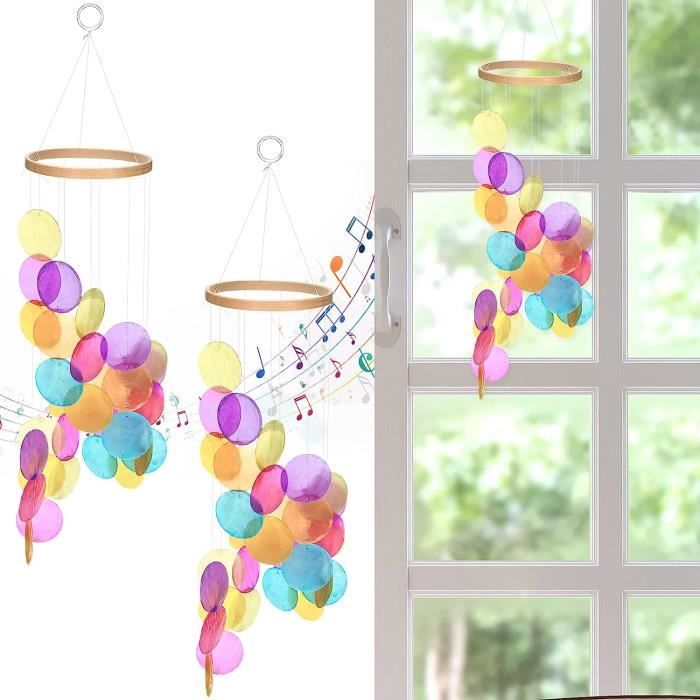 WuGU Kits Bricolage, 12 Pcs Carillon à Vent en Bois, Fée Carillon à Vent, Loisirs Créatifs pour Filles, DIY Artisanat pour Activités Manuelles pour Enfants, Cadeau Anniversaire 3 4 5 6 7 WuGU Kits Bricolage, 12 Pcs Carillon à Vent en Bois, Fée Carillon à Vent, Loisirs Créatifs pour Filles, DIY Artisanat pour Activités Manuelles pour Enfants, Cadeau Anniversaire 3 4 5 6 7