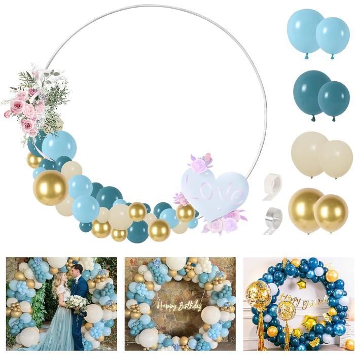 Support Arche Métal Pour Fond Décoratif 100x200 Cm - Cadre Arc De Mariage, Anniversaire, Fêtes