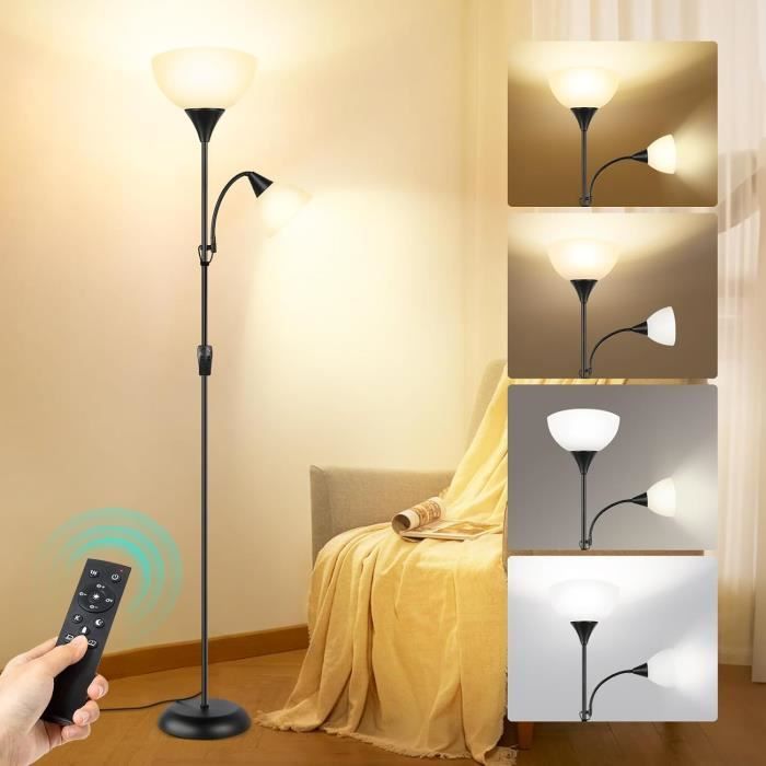 Lampe Sur Pied, Lampadaire Moderne Avec Télécommande, 4