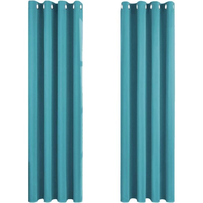 Rideau Occultant Thermiques Z693 Bleu Canard 140x245 Cm Anti rideau-occultant-thermiques-z693-bleu-canard-140x245-cm-anti