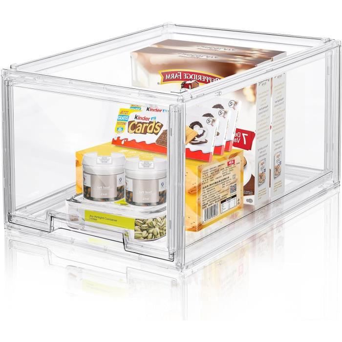Tiroirs De Rangement Empilables Transparents En Acrylique - Organisateur Maison & Coiffeuse