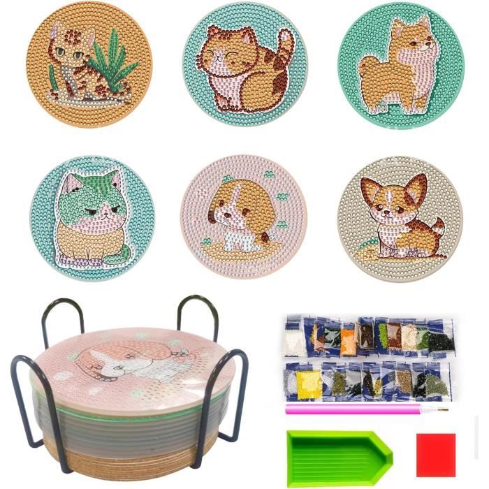 Kit De 10 Sous-verres Peinture Diamant – DIY Mandala Avec Support, Pour Adultes, Loisir Créatif - 11