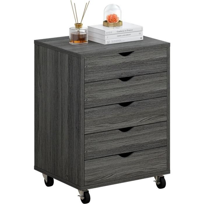 Chariot De Classement Suspendu à Roulettes - 70x37x60 Cm - Capacité 30 Kg - Pour Bureau, Salle De Réunion - 3