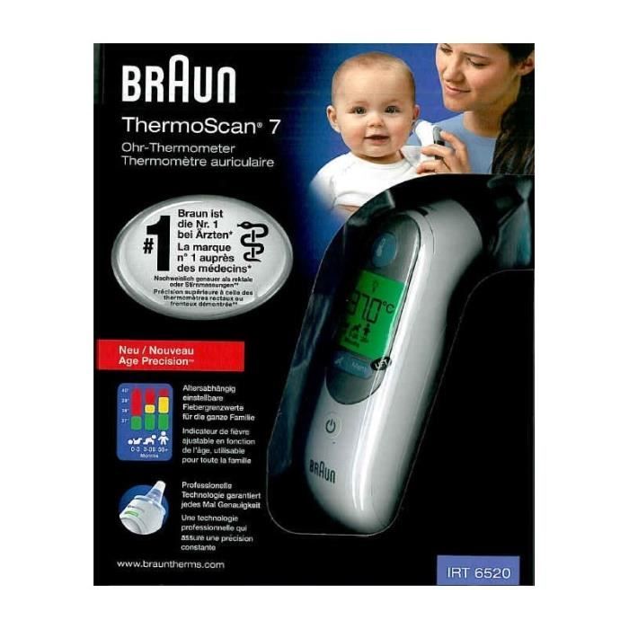 Braun Thermoscan 7 Thermometre Auriculaire Age Precision Cdiscount Puericulture Eveil Bebe
