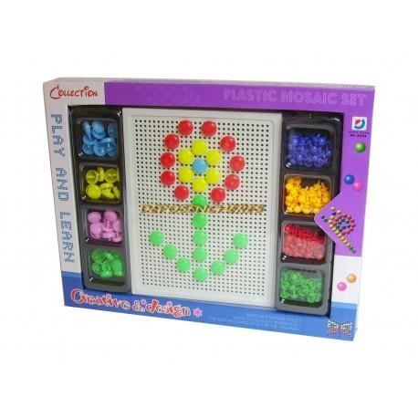 Quercetti 13/0905 Jeu De Mosaïque Loisirs Créatifs De 100 Clous 00905