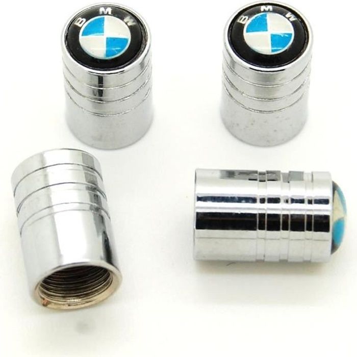 Lot de 4 Bouchons de valve chromés logo BMW - Cdiscount Auto