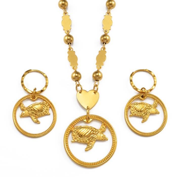 Collier Pendentif Tortue En Nacre Et Perles Sur Cordelette - Modèle P067g - Neuf Avec étiquettes