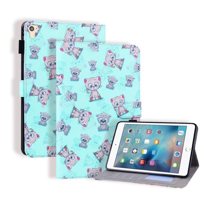 Pour Apple iPad Air (iPad 5) 9.7 Housse Tablette Flip Etui Magnétique Cuir  Cover - Ours bleu [U]
