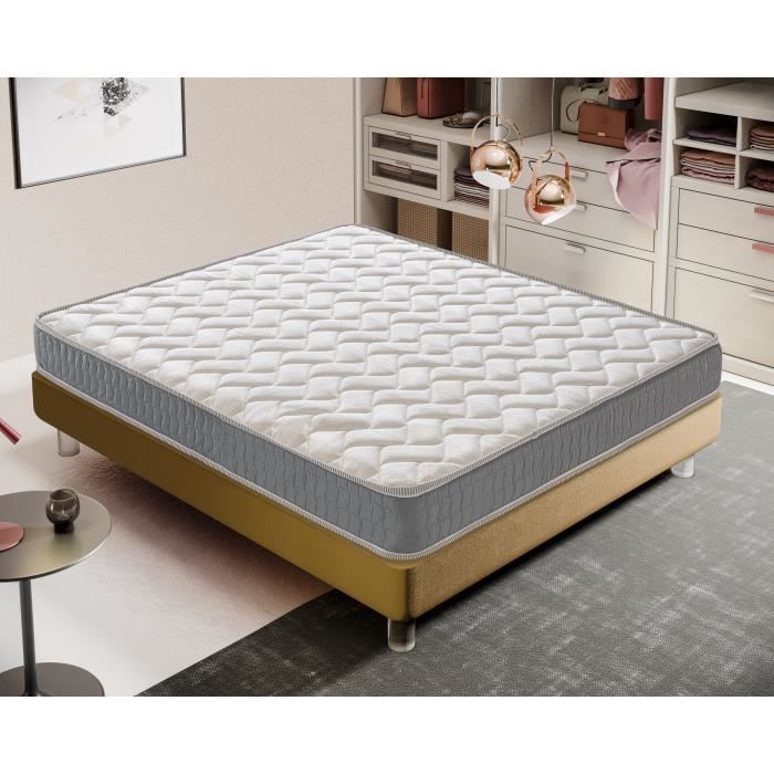 Matelas orthopédique mousse - 13 zones de confort - anatomique et confortable - mod louvre – 80x190