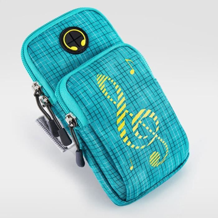 Brassard Pour Téléphone De Sport - Double Compartiment, élastique Ajustable, Imperméable