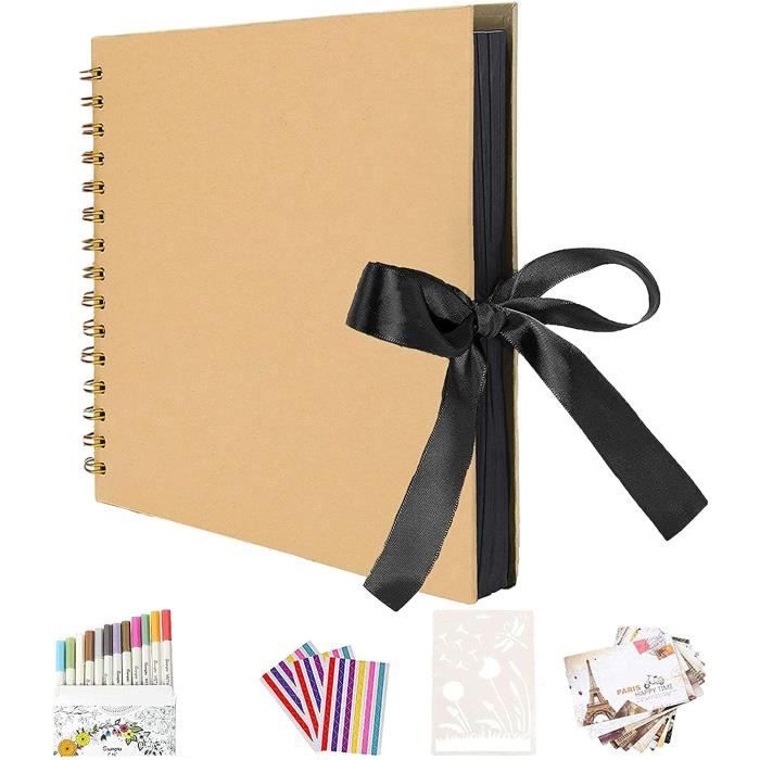 AIOR Album Photo Traditionnel DIY Scrapbook Adhesif 40 Feuilles (80