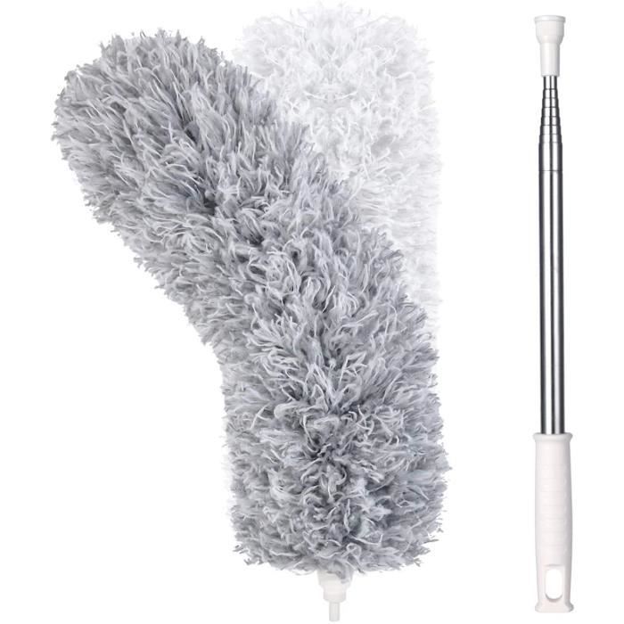 Plumeau Télescopique 7 Pièces, Longueur Maximale 40-210 Cm, Plumeau En Microfibre Lavable, Pour Plafonds, Ventilateur De Plafond, Meubles, Stores | Leroy Merlin