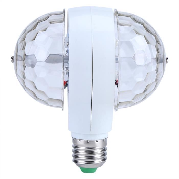 Ampoule LED Boule Magique Cristal Tournant E27 – Effet Scène Disco Coloré Pour Soirée KTV Maison