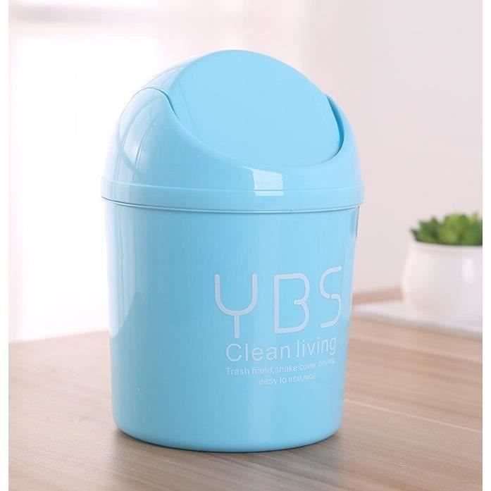 Poubelle Cylindre 5L Monstre Orange – Couvercle Pivotant, Design élégant Pour Bureau/cuisine