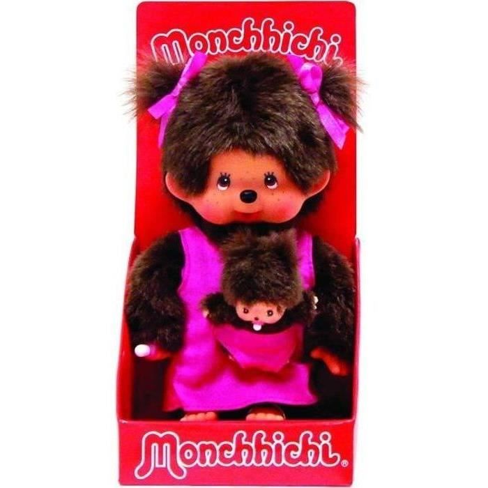 MONCHHICHI - Dinosaur - Plush 20cm : : Plush Bandai Red  Moncchichi