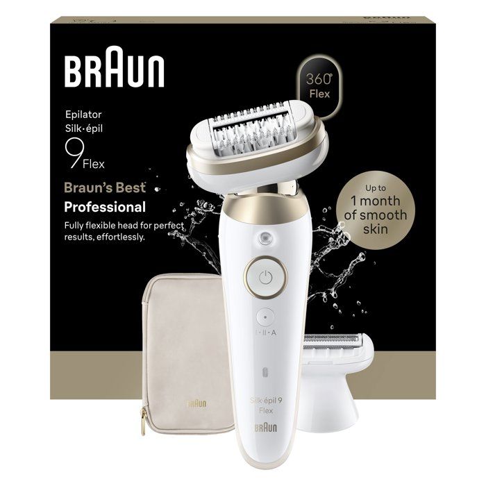 Épilateur électrique BRAUN SES9 030 3D 2 modes 50 min Étanche / Or