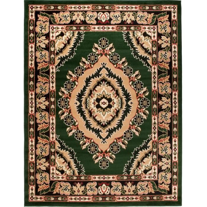 Tapis persan Nain 9La 205 x 325 cm, pure laine et soie, noué