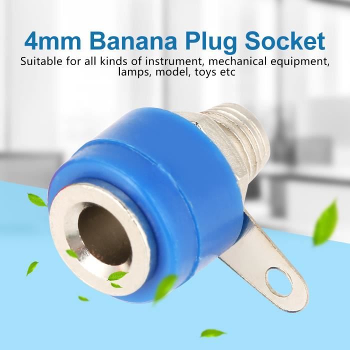 20 Fiches Bananes Femelles 4 Mm (lot Multicolore) - Connecteurs Pour Haut-parleurs, Labo électronique, Tests