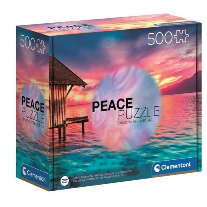 Puzzle 500 pièces paysage - CLEMENTONI - Paix Vivre le Présent - 500 pièces - Paysage et nature - Multicolore - Adulte Puzzle 500 pièces paysage - CLEMENTONI - Paix Vivre le Présent - 500 pièces - Paysage et nature - Multicolore - Adulte