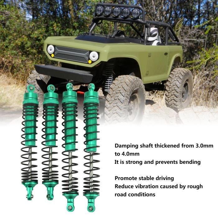 Kit Amortisseurs Avant/arrière En Aluminium Bleu Pour Voiture RC Tamiya TT-02 1:10 - Amélioration Suspension, Pour Moteur électrique