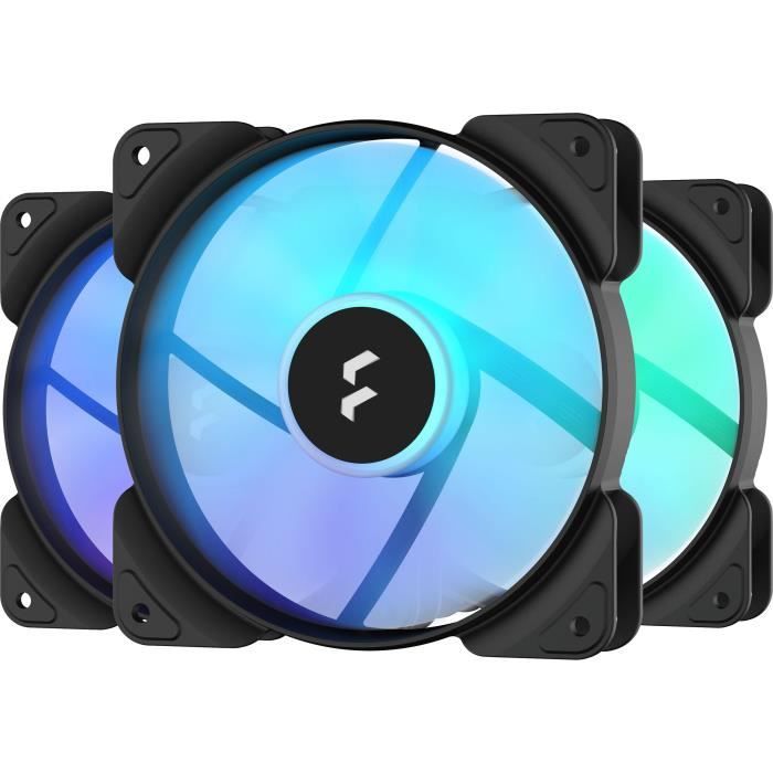 Ventilateur PC – FRACTAL DESIGN – Aspect 12 RGB Black Frame 3-pack ( FD-F-AS1-1206 )