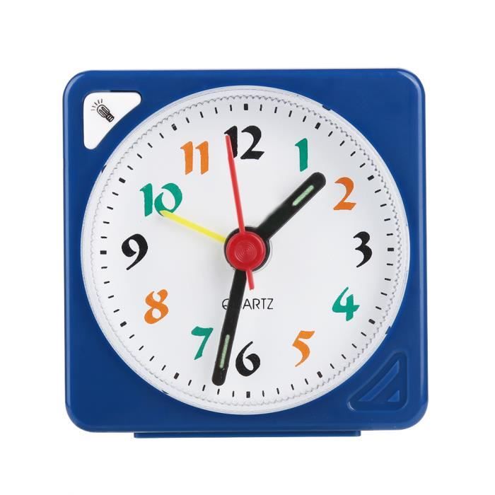 Réveil à Quartz Turquoise - Time Desk Clock - Neuf - Alarme - Piles