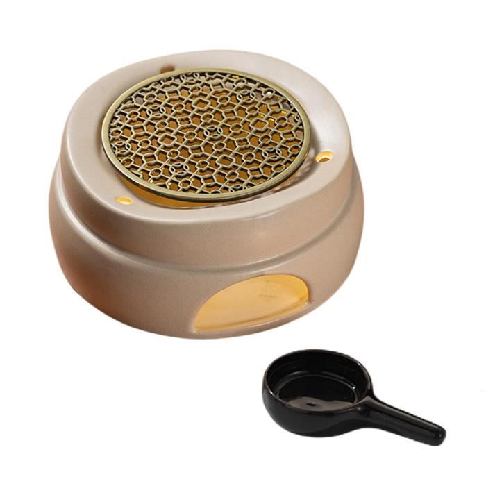 Chauffe-théière Inox + Bougie – Réchaud à Théière Décoratif (neuf)