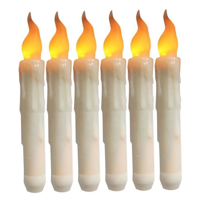 6 Pcs Bougie Sans Flamme Led Lumière De Batterie De Thé Puissance Des  Bougies Fausses Veilleuses blanc kesoto1 - Cdiscount Maison