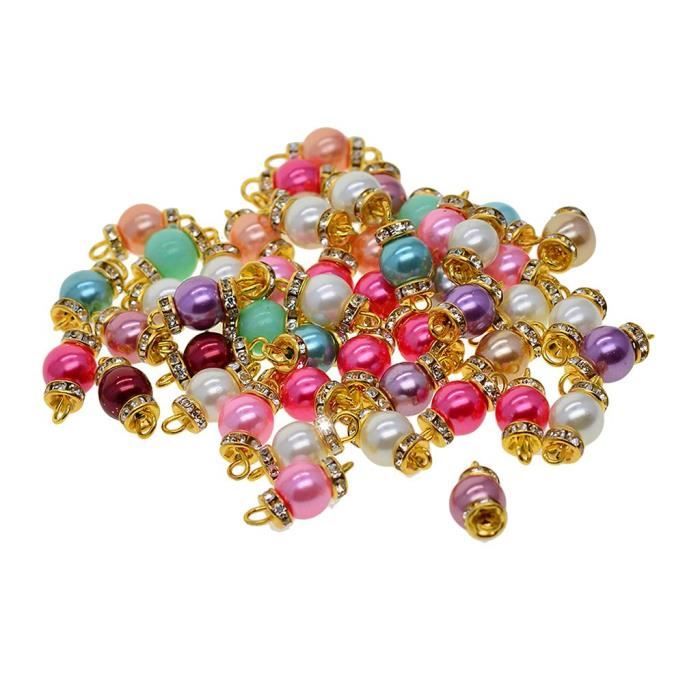Sunnyclue 1 Boîte 50 Pièces 16mm Boule De Verre Breloques Cristal Verre Globe Pendentifs Avec Strass Perle Etoiles Brillantes Pour Boucle D Oreille Collier Faisant Des Fournitures D Artisanat
