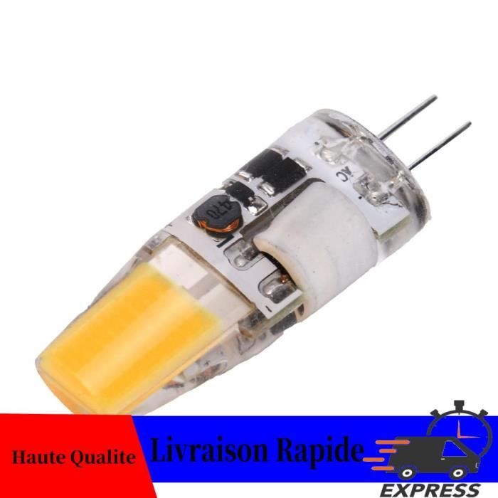 Aqxreight - 12V BA20D 800lm Moto Blanc LED Phare Blub Haut