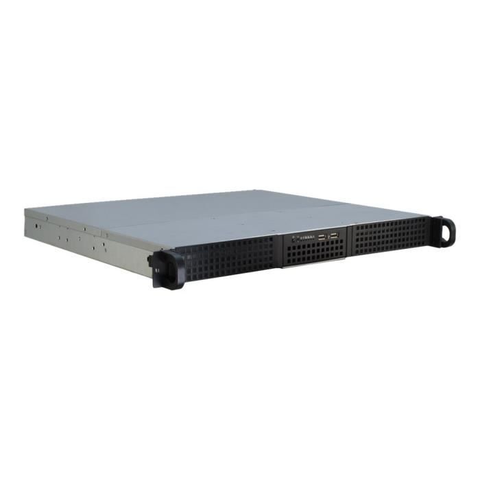 Inter-Tech IPC 1U-10240 Rack-montable 1U ATX pas d'alimentation (FlexATX) USB
