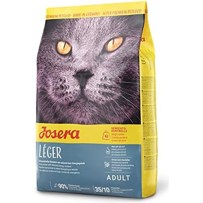 Croquettes pour chat - JOSERA - Léger - Faible en matières grasses - Super Premium - Anti-boules de poils Croquettes pour chat - JOSERA - Léger - Faible en matières grasses - Super Premium - Anti-boules de poils