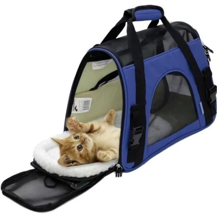 Meilleurs prix pour PANIER DE TRANSPORT - SAC DE TRANSPORT 24L Sac Transport Chien Chat avion Sac bandoulière pour chien Sac de transport chat