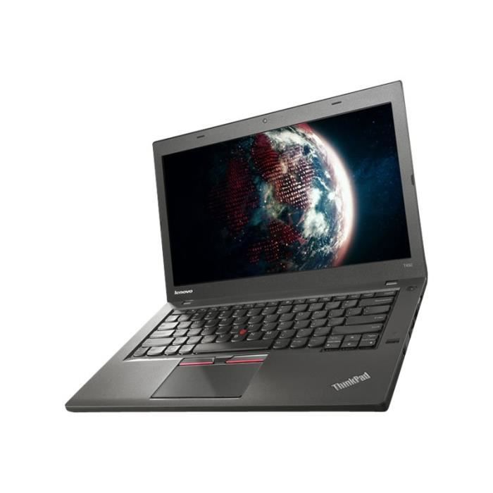 PC Portable Lenovo ThinkPad T450 20BV Core i5 5200U - 2.2 GHz Win 7 Pro (comprend Licence Win 10 Pro) 4 Go RAM 500 Go HDD 14" IPS 1920 x… pas cher PC Portable Lenovo ThinkPad T450 20BV Core i5 5200U - 2.2 GHz Win 7 Pro (comprend Licence Win 10 Pro) 4 Go RAM 500 Go HDD 14" IPS 1920 x… pas cher