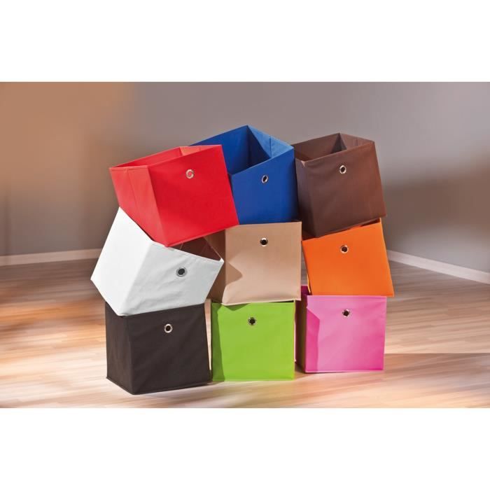 Lot 12 cube de rangement pliable,coffre de rangement,boîte de rangement en tissu rouge - Longueur 31 x Profondeur 31 x Hauteur 31 - Maison Lot 12 cube de rangement pliable,coffre de rangement,boîte de rangement en tissu rouge - Longueur 31 x Profondeur 31 x Hauteur 31 - Maison