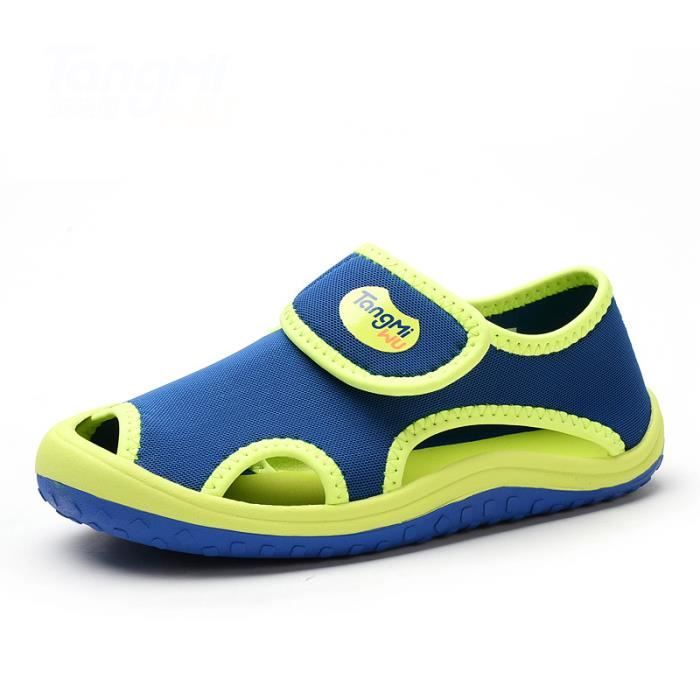 Enfant Sandales Bebe Fille Garcon Mode Plage Chaussures Pour Enfants Velcro Bleu Cdiscount