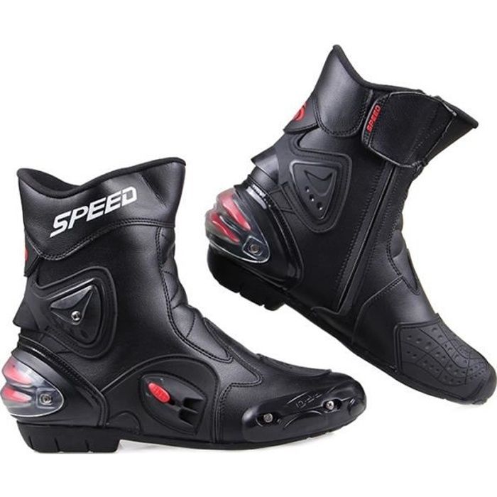 Bottes De Moto Homme Friedson Brothers Taille 10 US - Cuir Véritable, Fait Main, Noires