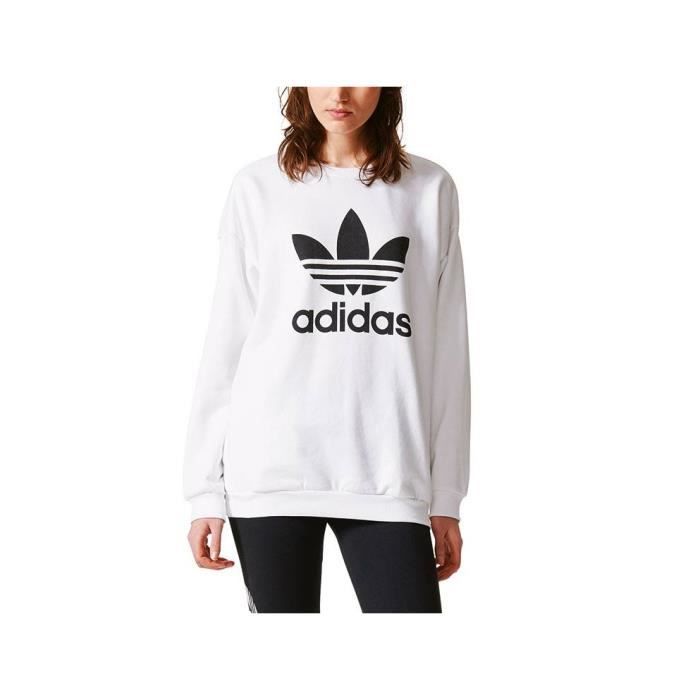 sweat adidas blanc femme