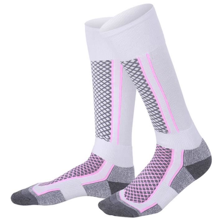 Chaussettes de Ski Femme Enfant Coton Chaussettes de Marque Chaussettes de  sport pour Ski Alpinisme Randonnée Hiver