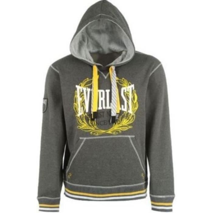 Sweat-Shirt Polaire A Capuche Everlast Gris Foncé Pour Homme Gris