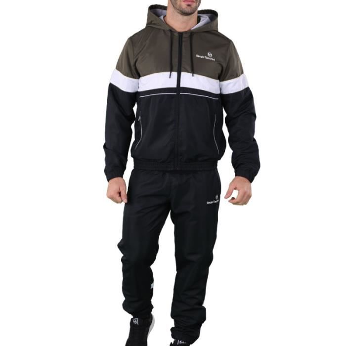 Ensemble de survêtement Fitness - Sergio Tacchini - BINARIO - Noir - Manches longues - Indoor