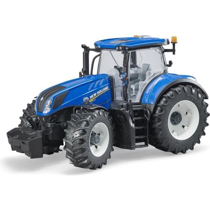 Tracteur BRUDER New Holland T7.315 - Cabine vitrée et roues démontables